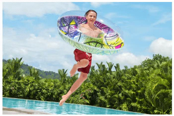 Bestway Stained Glass Swim Ring 1.19m 36232 - Image 3
