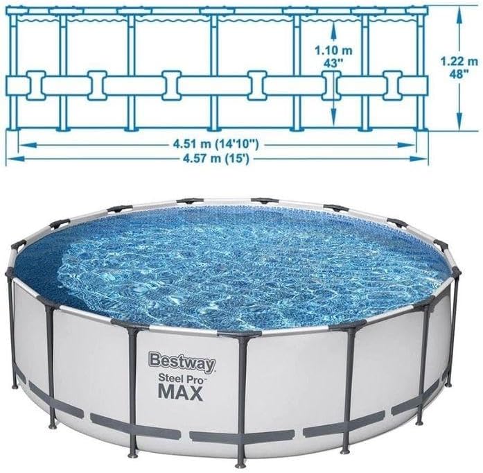 Bestway Steel Pro Frame Pool 4.57mx1.22m 56438 - Image 3