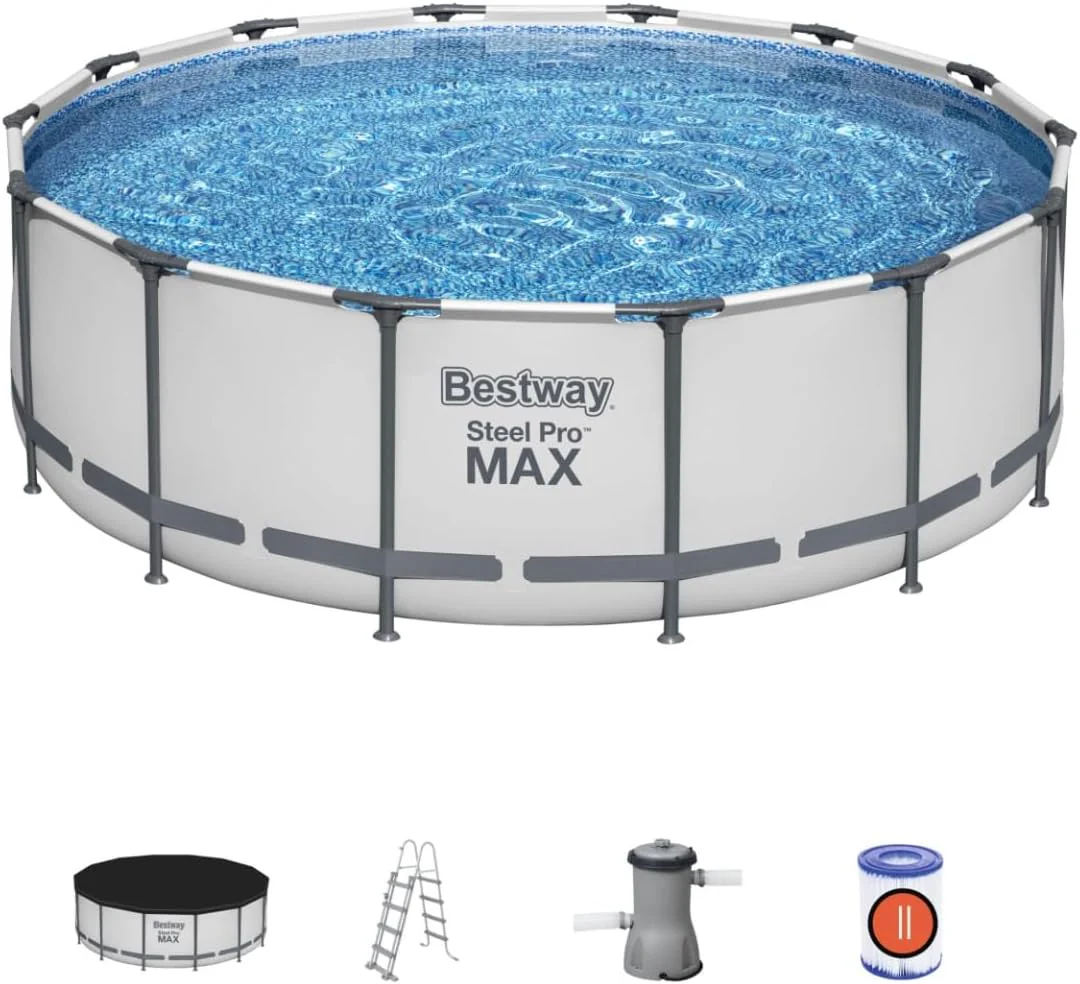 Bestway Steel Pro Max Round Above Ground Pool 4.27Mx1.22M 5612X