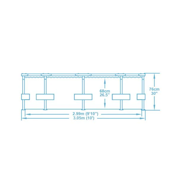 Bestway Steel Pro Max Round Frame Pool Set 3.05x76cm 56408 - Image 6