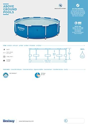 Bestway - Steel Pro Pool 305x76cm 56677/56677N - Image 3