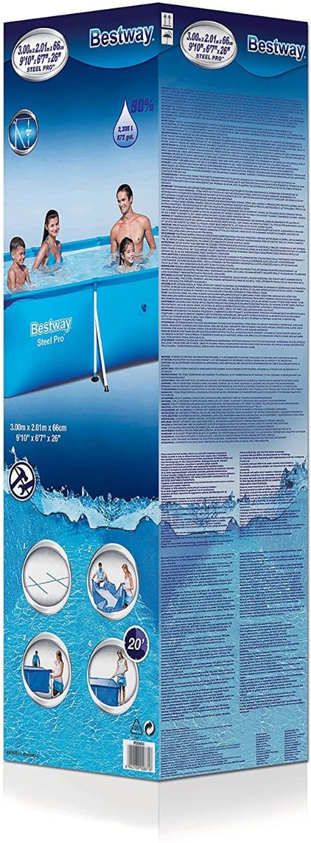 Bestway Steel Pro Power Pro Frame Pool 3.00m x 2.01m x 66cm 56404 - Image 3