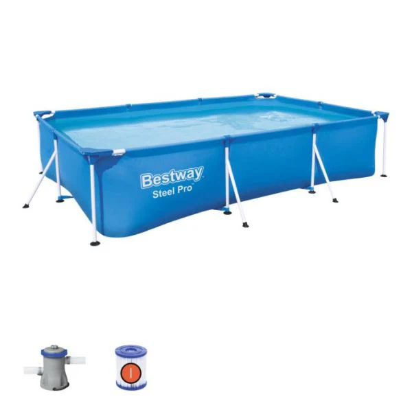 Bestway Steel Pro Rectangular Deluxe Frame Pool 3mx2.01mx66cm 56411 - Image 2