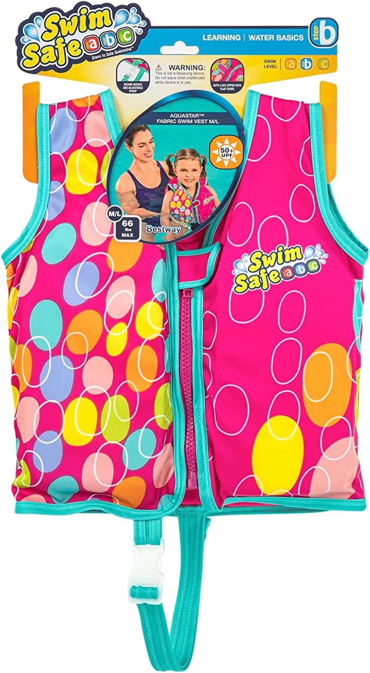 Bestway Swim Safe Vest 2pc Pink S/M 32164 - Image 2