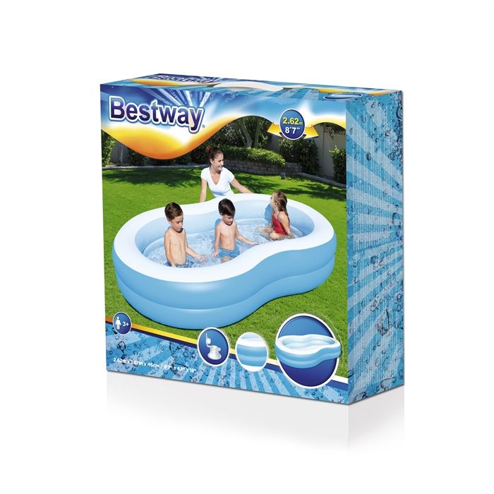 Bestway The Big Lagoon Family Pool 87x62x18 inch 54117 - Image 3