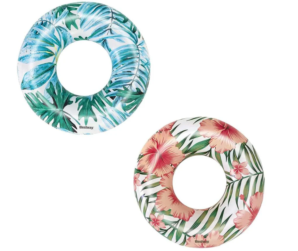 Bestway Tropical Palm Patterned Swim Ring 1.19m 36237