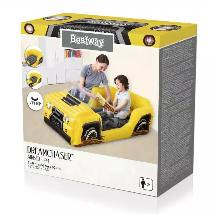 Bestway Up, In & Over Air bed for Children 4X4 Truck 160 x 84 x 62 cm 67714