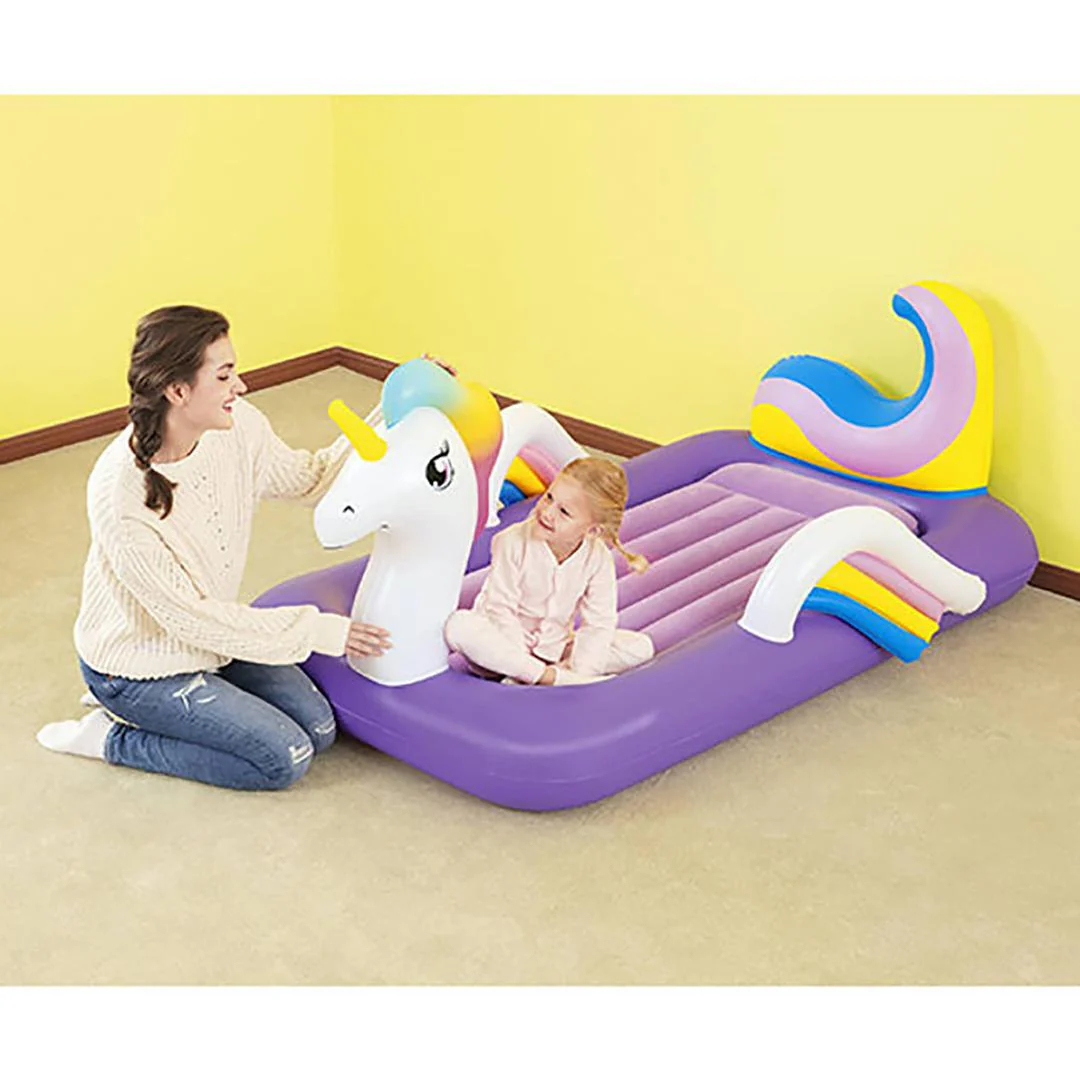 Bestway Up, In & Over Air Bed for Children Unicorn 196 x 104 x 84 cm 67713 - Image 2