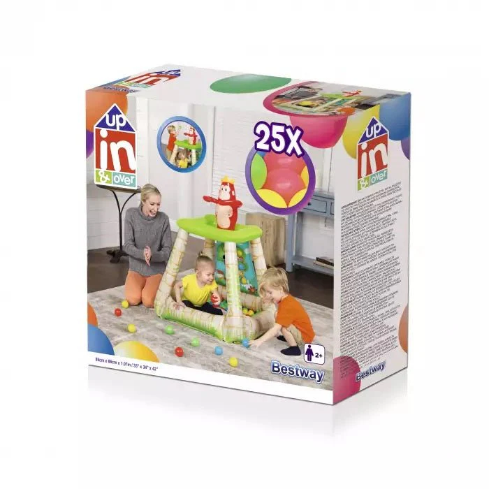 Bestway Up, In & Over Jungle Ball Pit 89 x 86 x 107 cm 52266