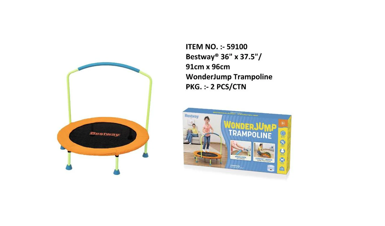Bestway WonderJump Trampoline 3-Feet 91cm x 96cm 59100 - Image 2