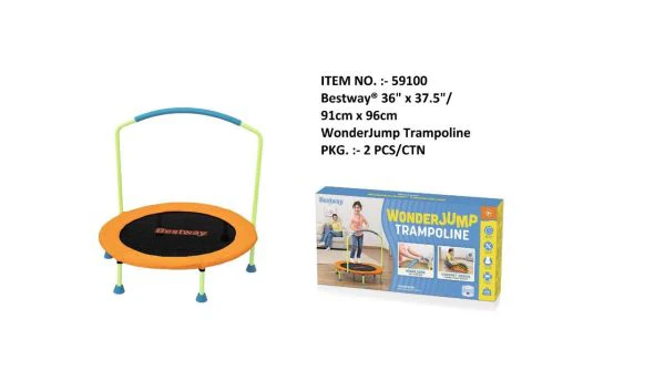 Bestway WonderJump Trampoline 3-Feet 91cm x 96cm 59100