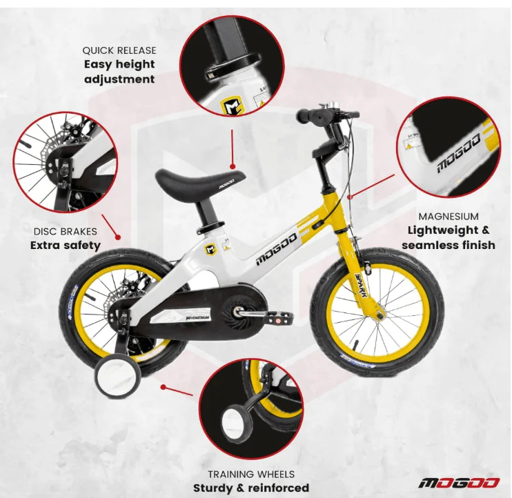 Bicycle 12inch Yellow 100-41-12 - Image 2