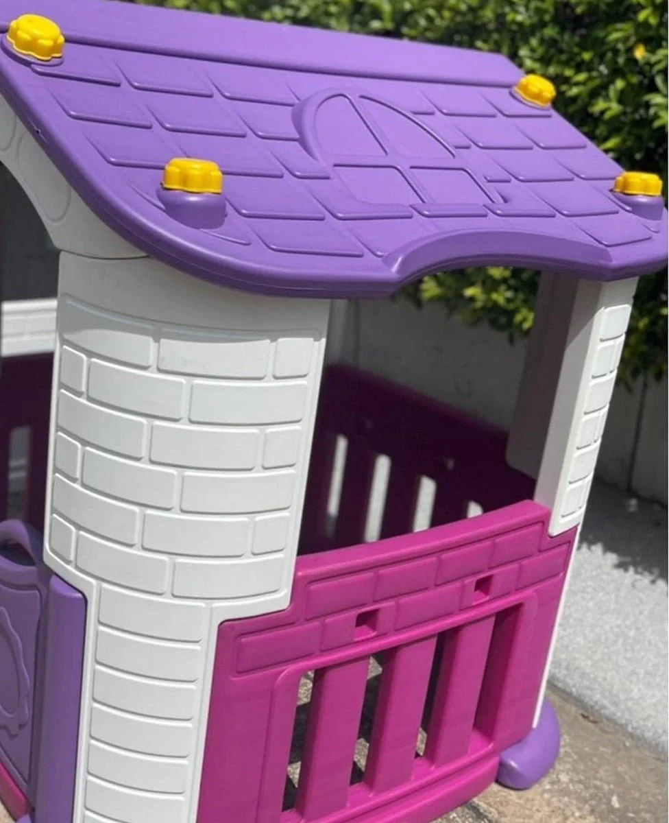 Big Playhouse with 2 Play Activities Pink CHD-358 - Image 2