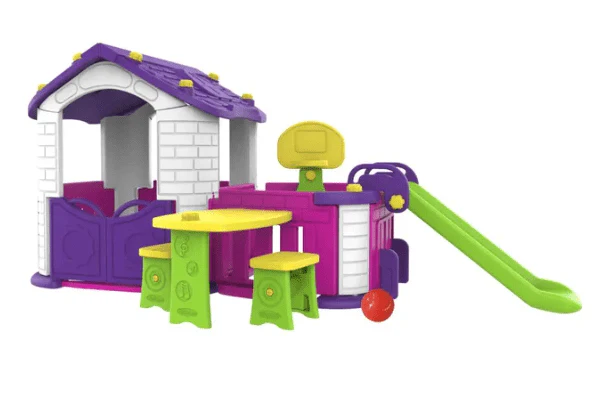 Big Playhouse with 3 Play Activities Pink CHD356