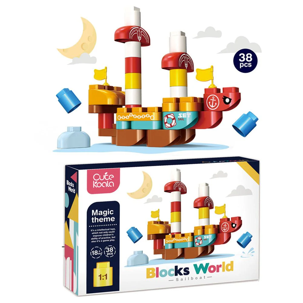 Blocks World Sailboat 38pcs 2305