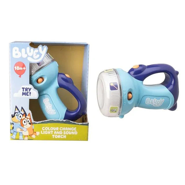 Bluey Colour Change Light And Sound Torch 1500023