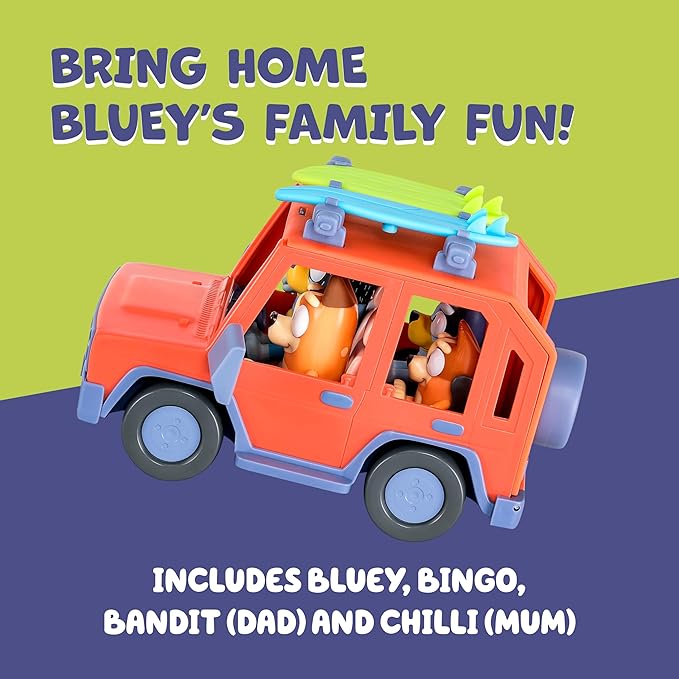 Bluey S11 Heeler Family Road Trip 4WD Vehicle 17661 - Image 3