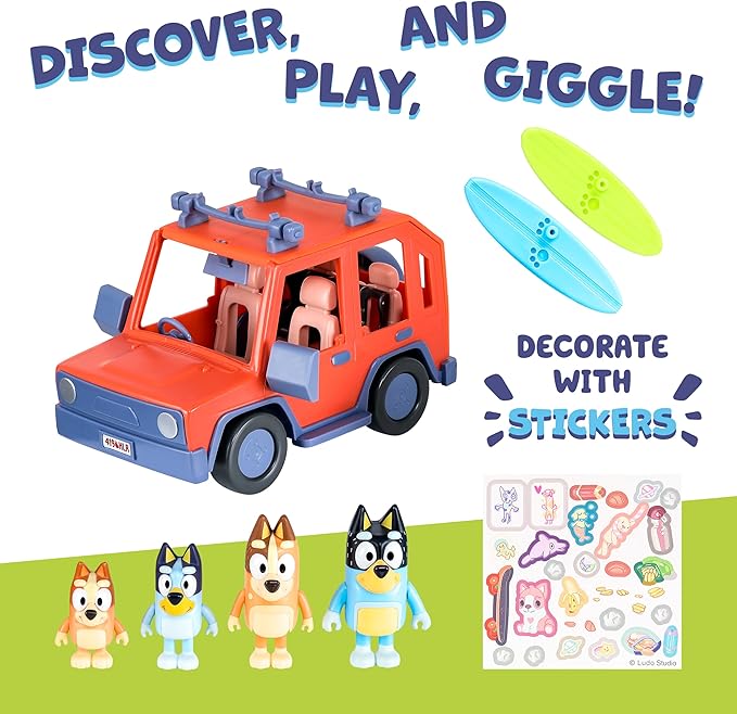 Bluey S11 Heeler Family Road Trip 4WD Vehicle 17661 - Image 4