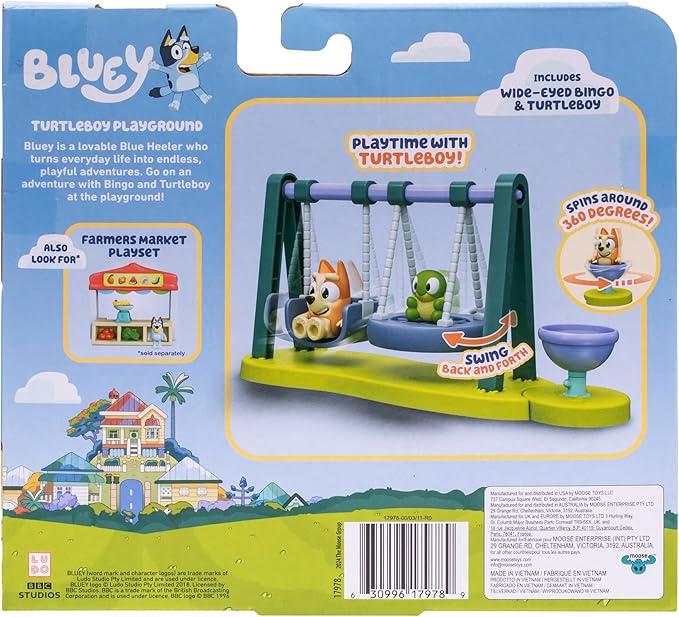 Bluey Series-12 Mini Playset Turtle Boy Playground 17978 - Image 2