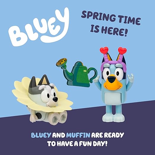 Bluey S13 Figure 2Pk Spring Time Bluey & Muffin 18913 - Image 6