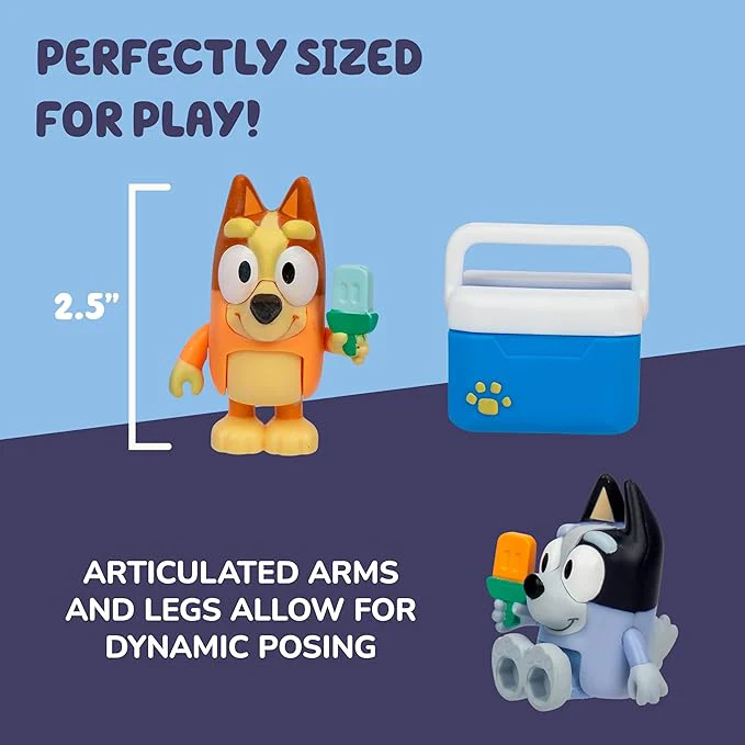 Bluey S13 Lets Play Chef Figure 2Pack Ice Blocks Bingo & Socks 18914 - Image 3