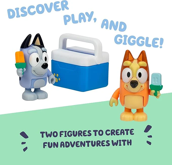 Bluey S13 Lets Play Chef Figure 2Pack Ice Blocks Bingo & Socks 18914 - Image 5