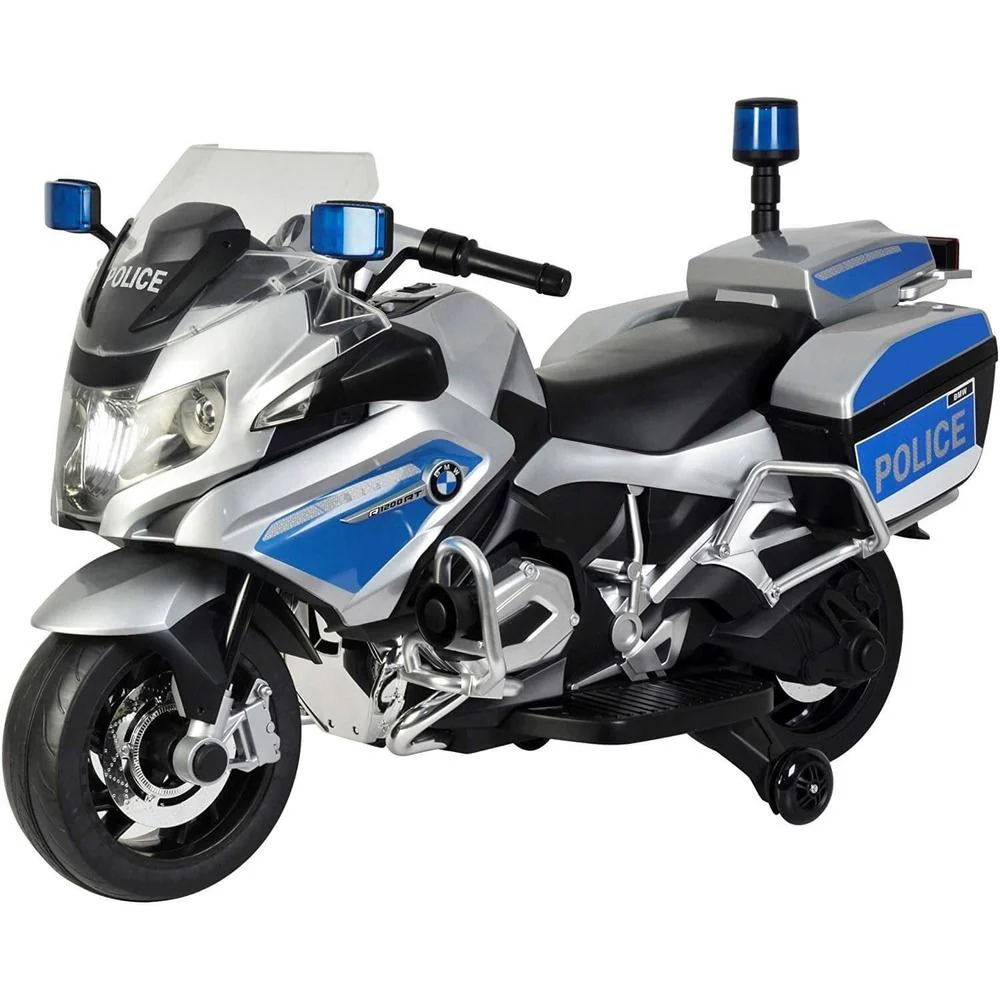 BMW 12V Ride-On Police Motorcycle – Silver