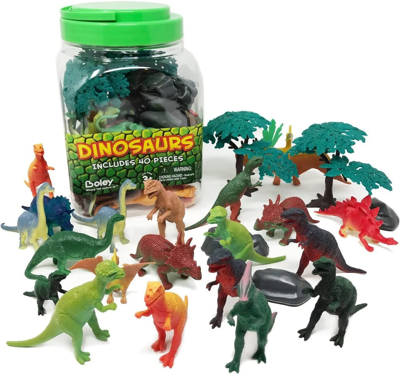 Boley Dinosaur Bucket 40pcs 75232