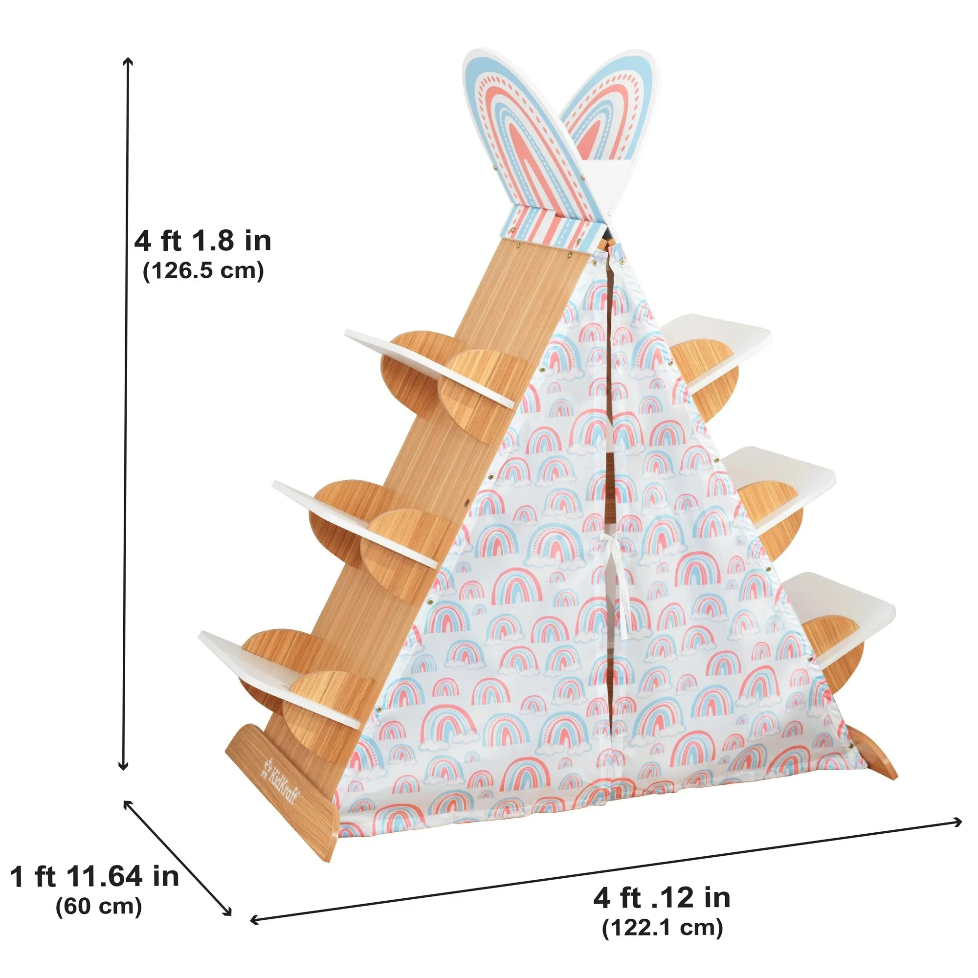 Book Nook Tent with Shelves - Image 5