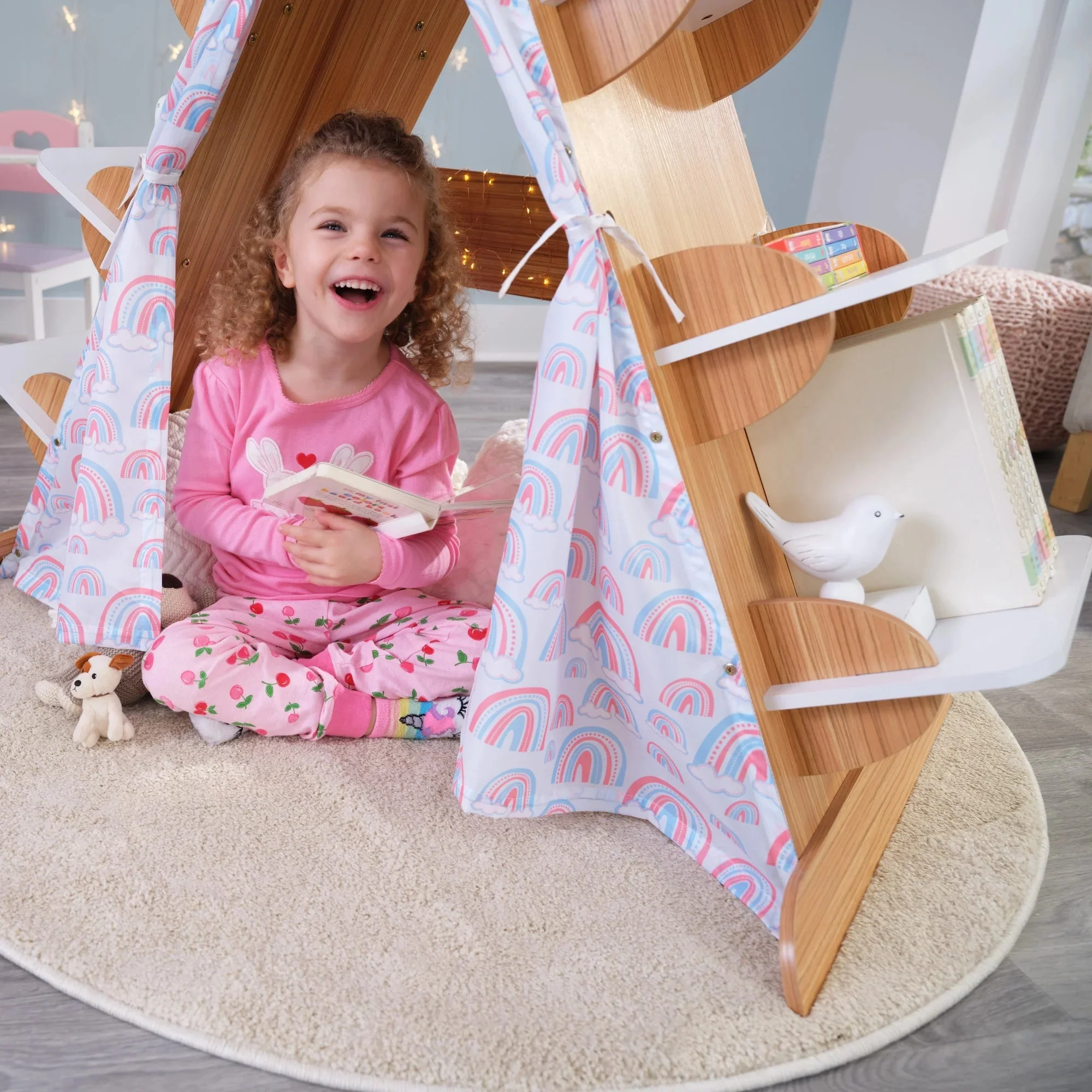 Book Nook Tent with Shelves - Image 7