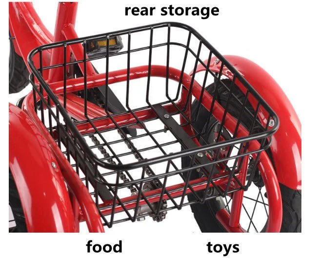 Bosheng Tricycle With Basket 12 Inch Red MN011 - Image 7
