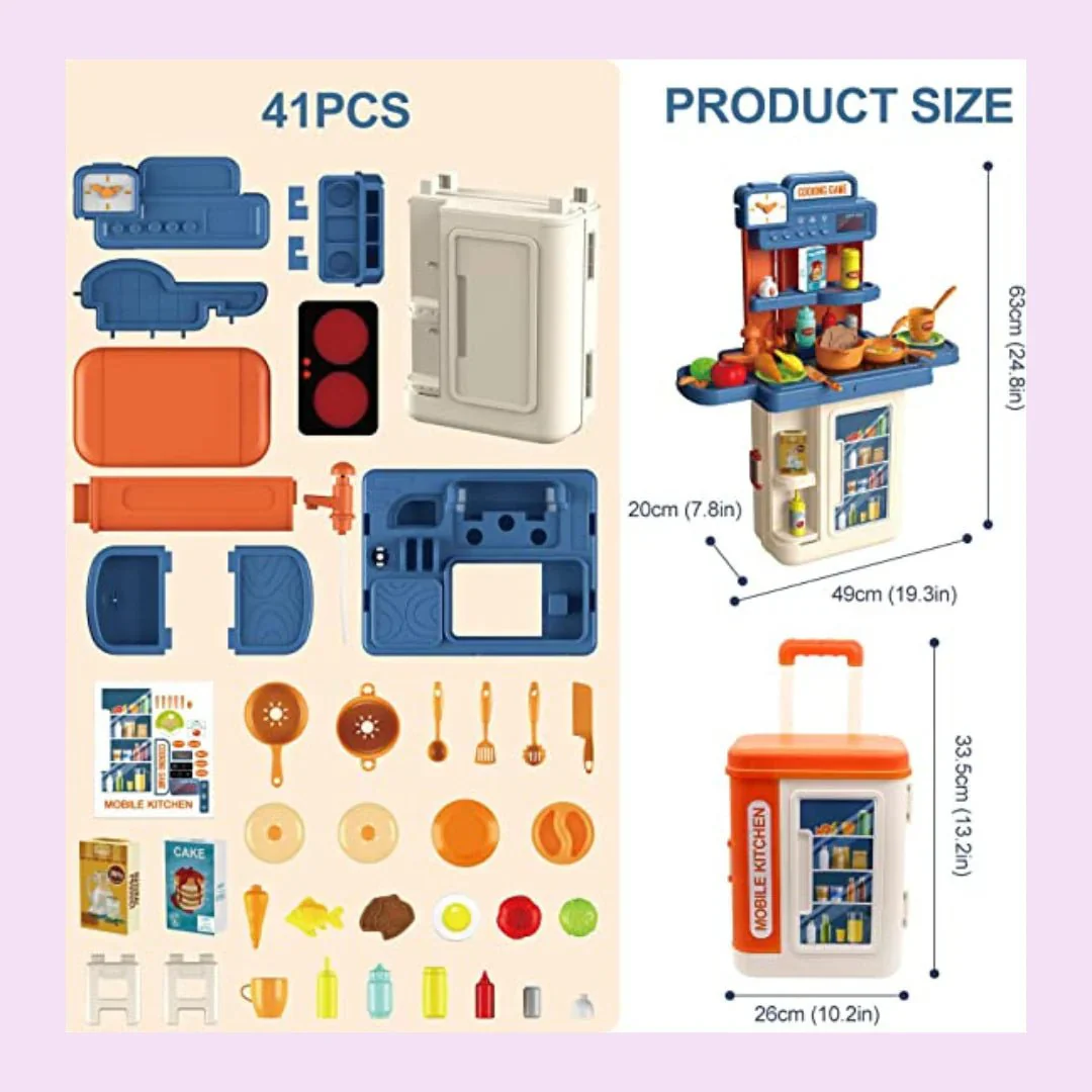 Bowa 4 in 1 Mobile Kitchen Cooking Game - Image 2