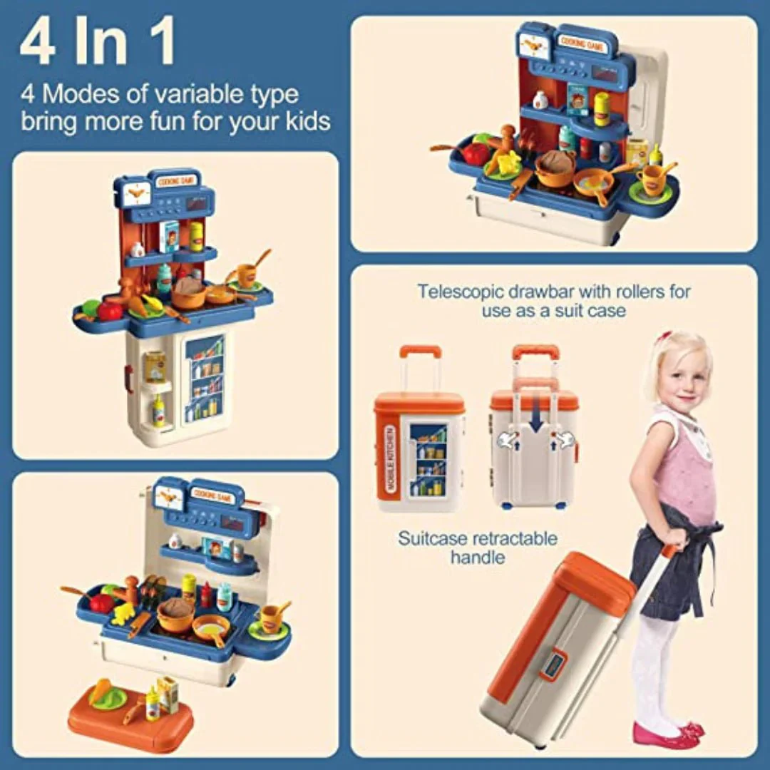 Bowa 4 in 1 Mobile Kitchen Cooking Game - Image 4