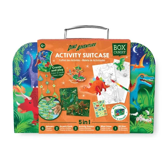 Box Candiy Dino Adventure - Travel Suitcase Multi Craft And Activity Set BCS2106