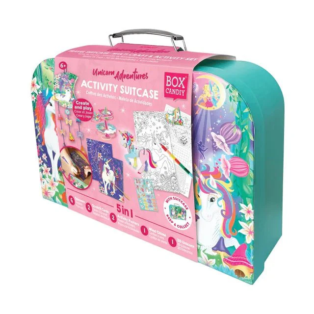Box Candiy Unicorn Adventure - Travel Suitcase Multi Craft And Activity Set BCS2107 - Image 6