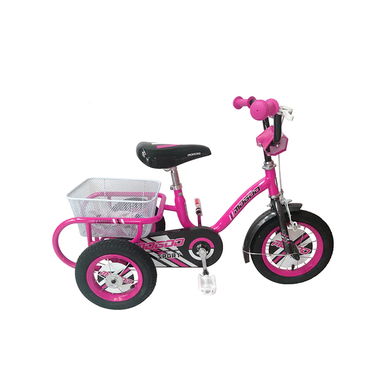 Bronco Three Wheel Bicycle with Basket 10-inch Pink 1210