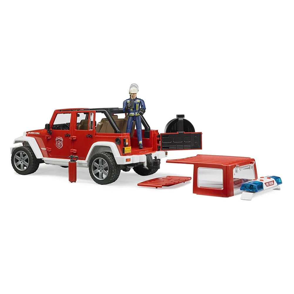 Bruder Jeep Rubicon Fire Rescue Vehicle - Image 2