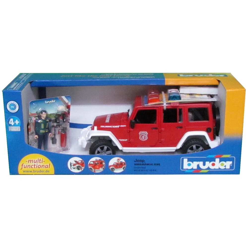 Bruder Jeep Rubicon Fire Rescue Vehicle - Image 4