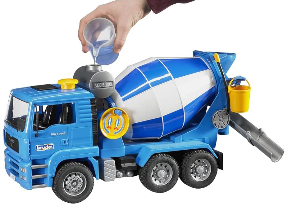 Bruder MAN Cement Mixer Realistic Construction Truck - Image 2