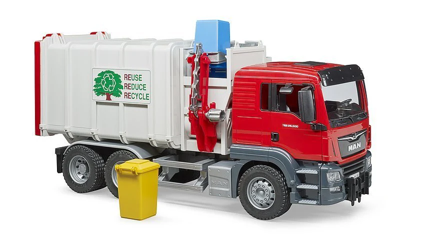 Bruder Man TGS Side Loading Garbage Truck 03761 - Image 3
