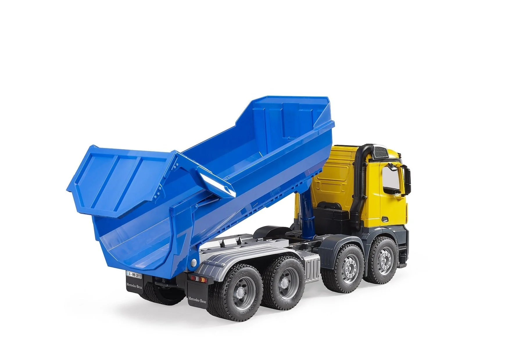 Bruder MB Arocs Halfpipe Dump Truck Yellow/Blue 03623