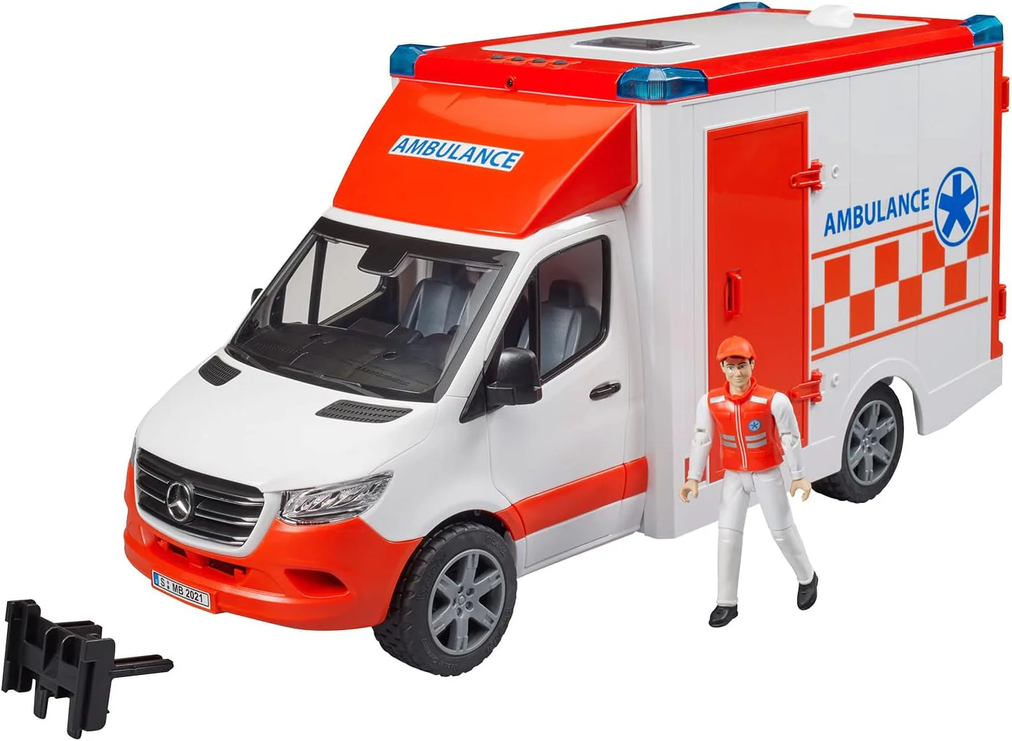 Bruder MB Sprinter Ambulance with Driver 02676 - Image 4