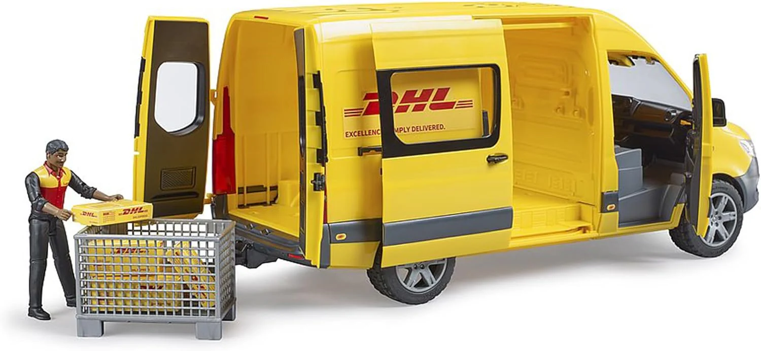 Bruder MB Sprinter DHL with Driver 02671 - Image 3