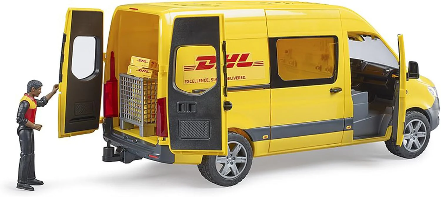 Bruder MB Sprinter DHL with Driver 02671 - Image 4