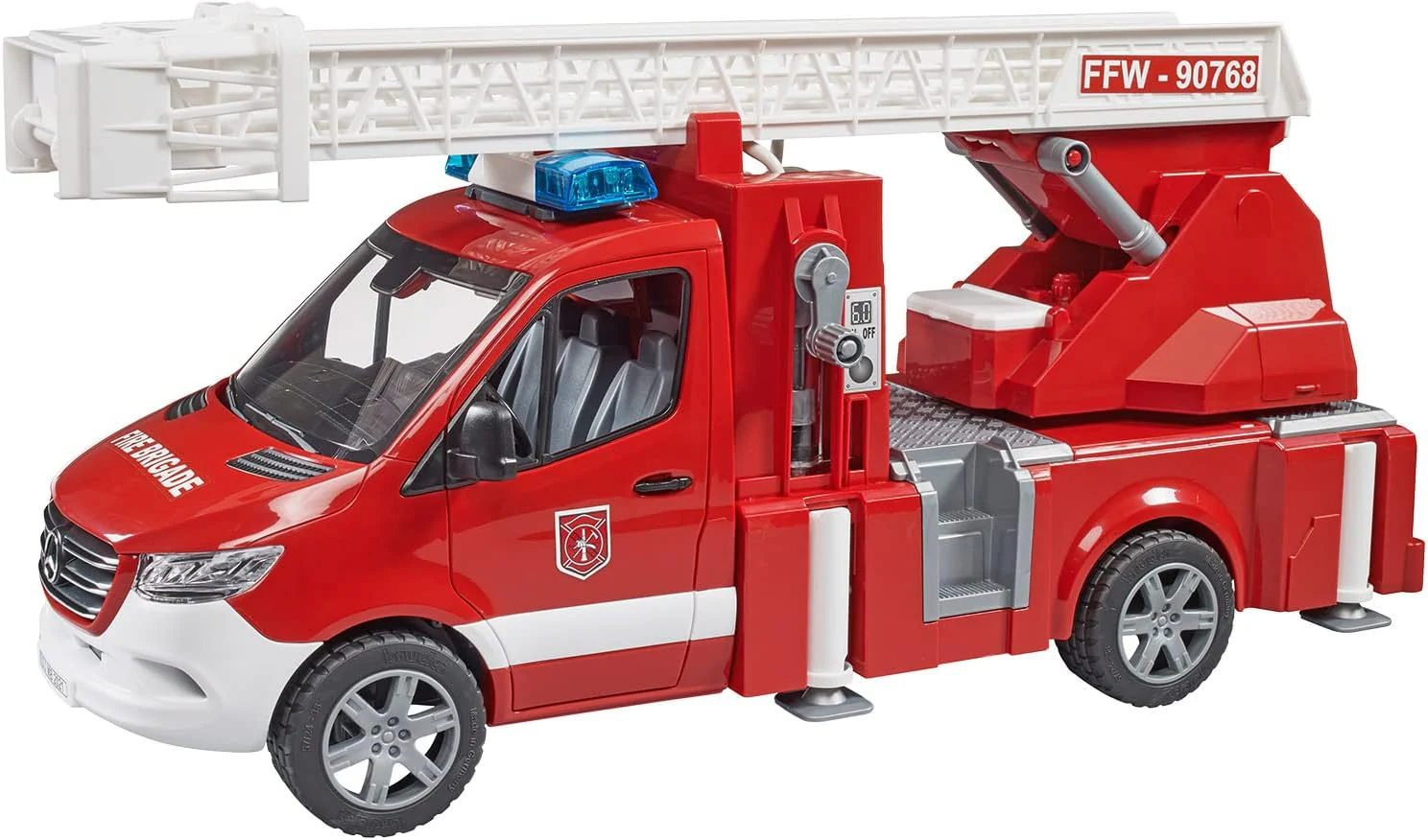 Bruder MB Sprinter Fire Engine with Ladder and Waterpump 02673 - Image 4