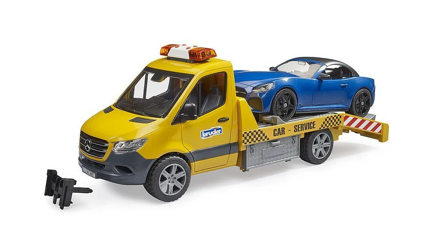 Bruder MB Sprinter Transporter with Light & Sound and Roadster 02675