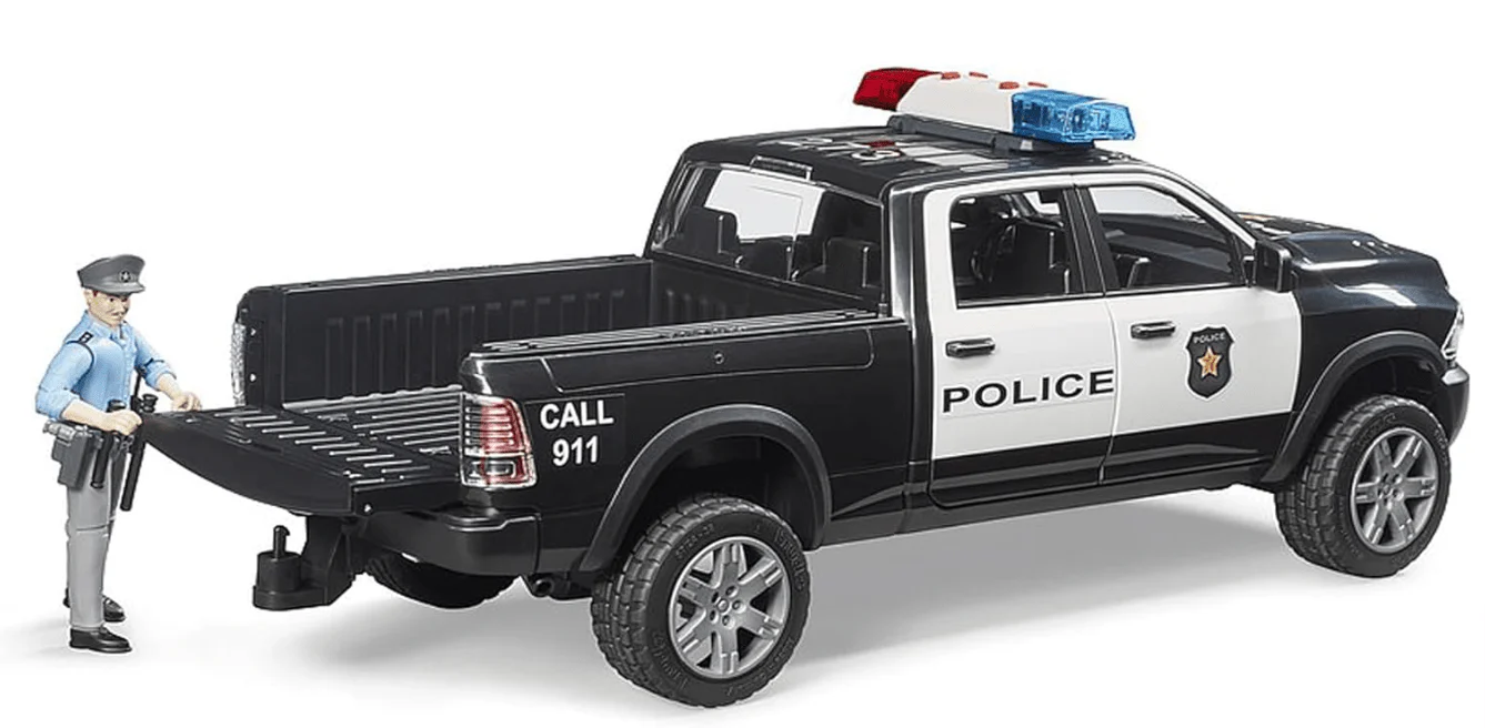 Bruder Ram 2500 Police Truck & Accessories 02505 - Image 2