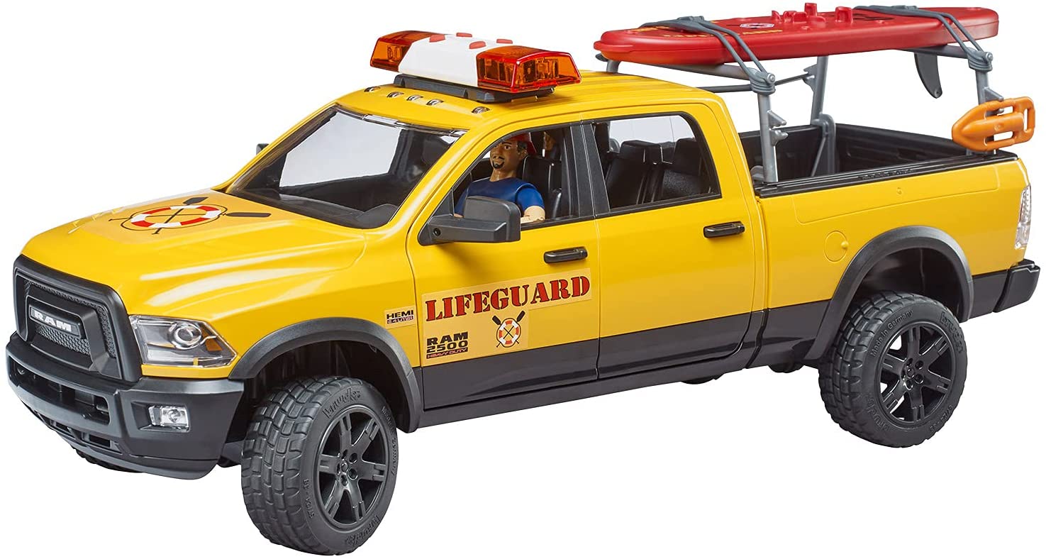 Bruder Ram 2500 Power Wagon Life Guard with Figure 02506 - Image 4