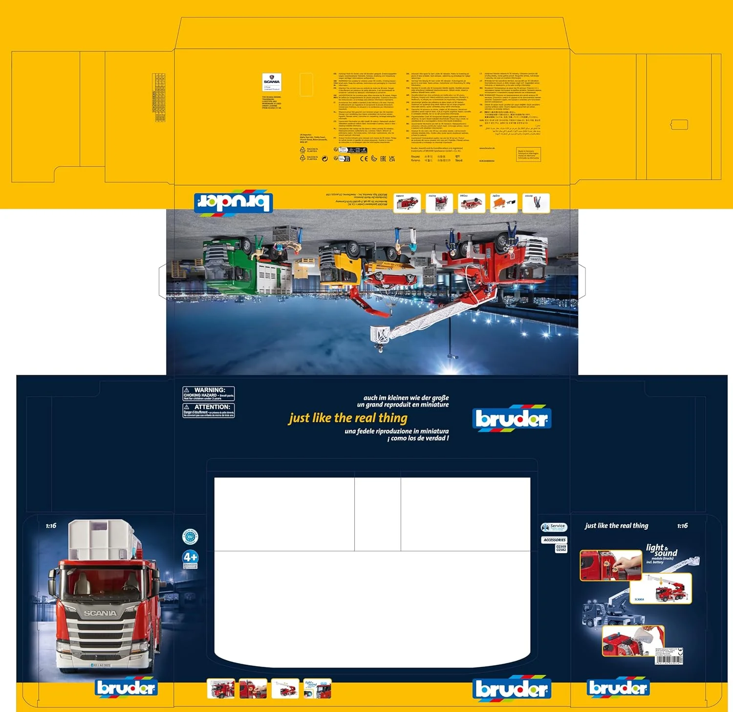 Bruder Scania R-series Fire engine with Water Pump 03590 - Image 7