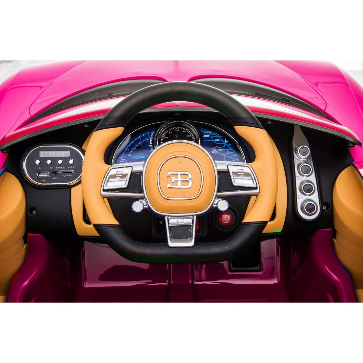 Bugatti Licensed Power Riding Car Pink LB318